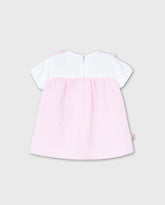 Vestido Rayas Tulipan Rosa Boboli Niña